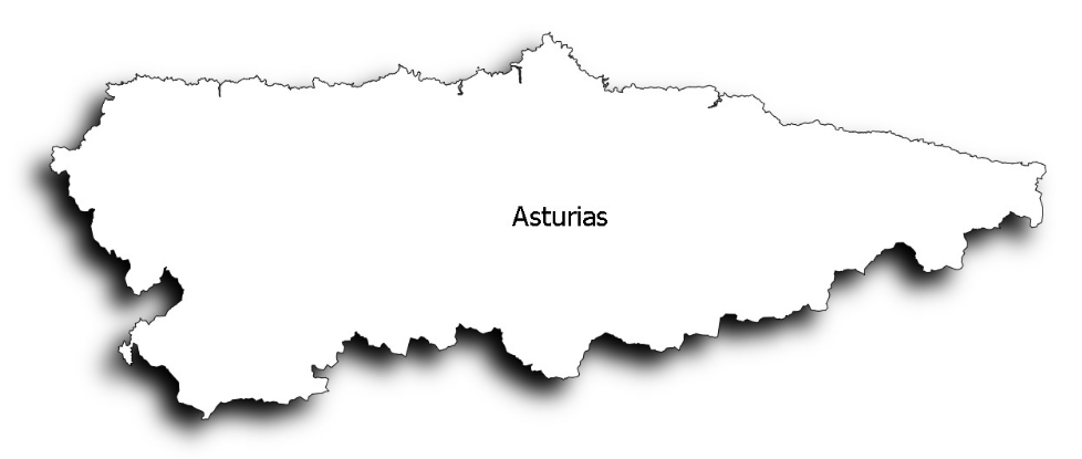 Mapa Asturias